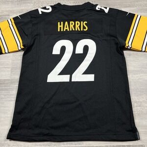 Nike Najee Harris #22 Pittsburgh Steelers Yth Lrg (14/16) On‎ Field Black Jersey